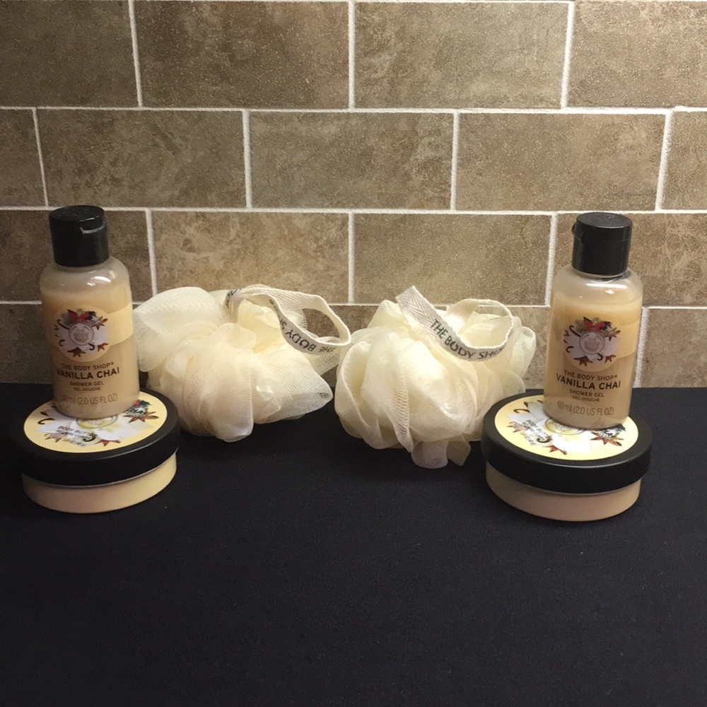 The Body Shop vanilla chai gift sets.